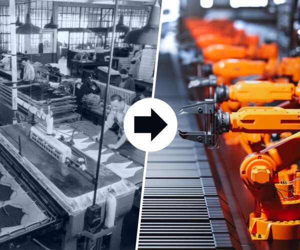 Från människor till robotar – produktionsautomation i fabriken